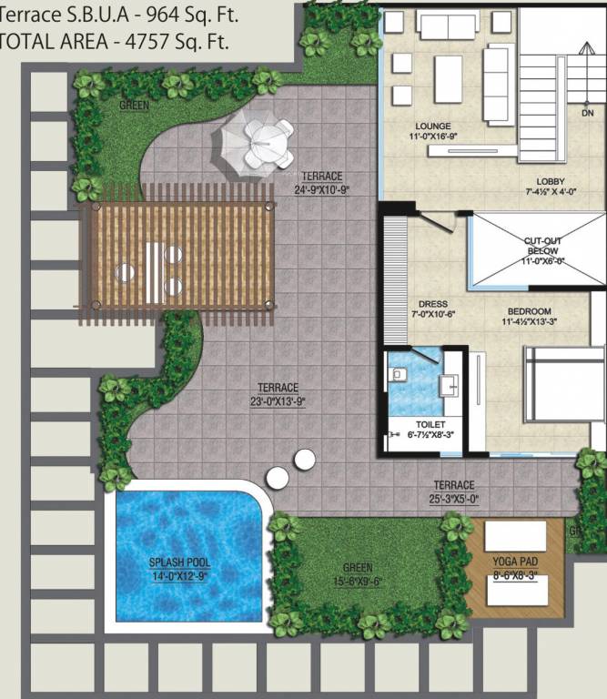 air Floor Plan Terrace Floor Plan
