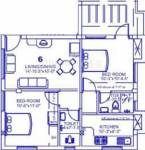 Palace Sai Amruta (2BHK+2T (763 sq ft) 763 sq ft) Palace Sai Amruta (2BHK+2T (763 sq ft) 763 sq ft)
