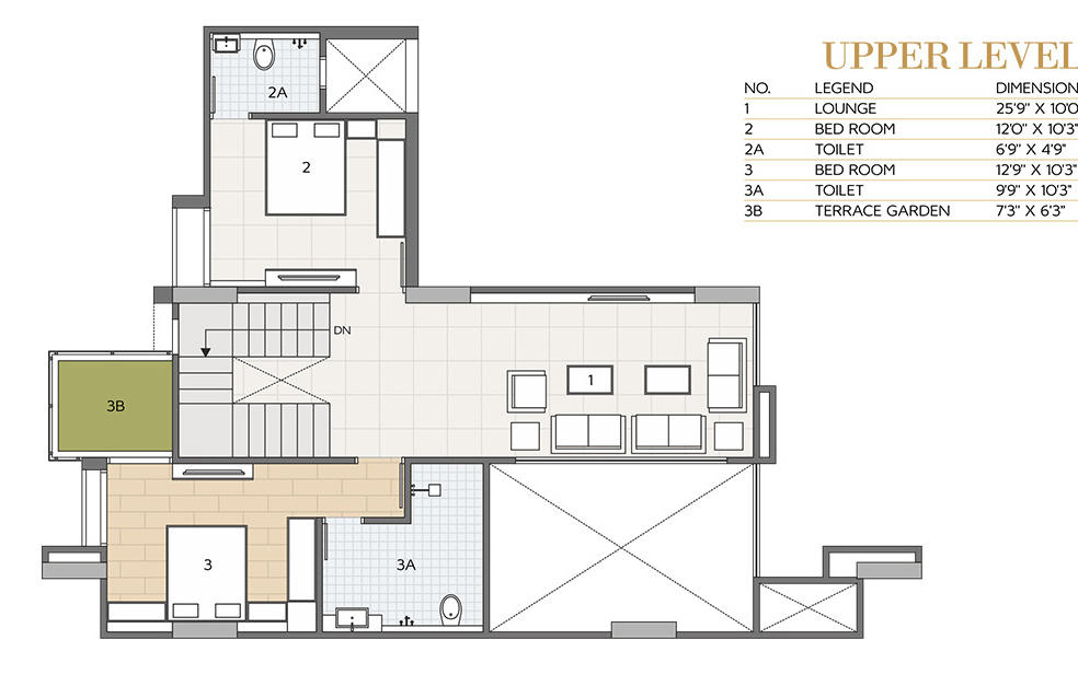 Upper Level Duplex Plan opulence Floor Plan Upper Level Duplex Plan