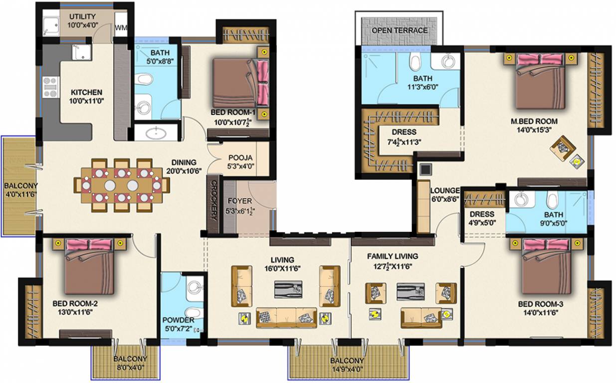 Gatala Sukriti (4BHK+4T (2,660 sq ft) + Pooja Room 2660 sq ft)