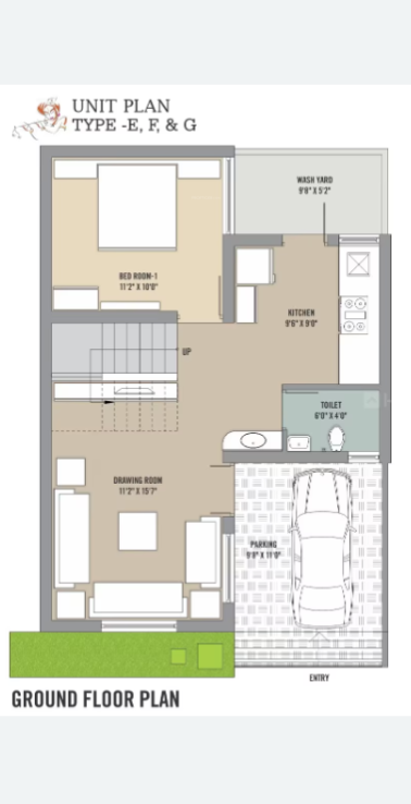  radhe homes Floor Plan Ground Floor Plan