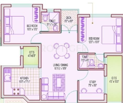 Shree Moon Light (2BHK+2T (903 sq ft) + Study Room 903 sq ft) Shree Moon Light (2BHK+2T (903 sq ft) + Study Room 903 sq ft)