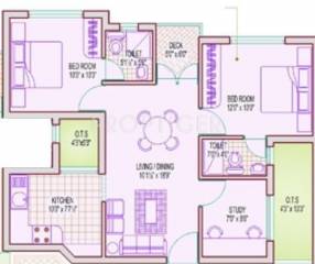 Shree Moon Light (2BHK+2T (903 sq ft) + Study Room 903 sq ft) Shree Moon Light (2BHK+2T (903 sq ft) + Study Room 903 sq ft)
