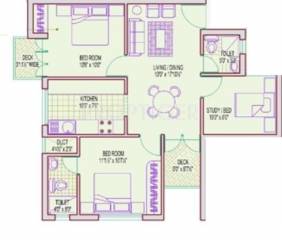 Shree Moon Light (2BHK+2T (956 sq ft) + Study Room 956 sq ft) Shree Moon Light (2BHK+2T (956 sq ft) + Study Room 956 sq ft)