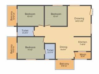 Kumari Amaranthine (3BHK+2T (1,500 sq ft) 1500 sq ft) Kumari Amaranthine (3BHK+2T (1,500 sq ft) 1500 sq ft)