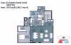 Unitech Habitat (3BHK+4T (2,612 sq ft)   Servant Room 2612 sq ft)
