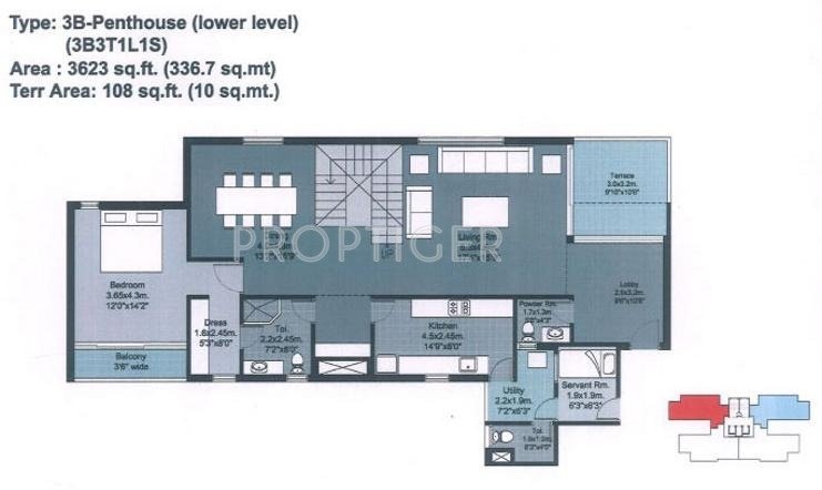 Unitech Habitat (3BHK+4T (3,731 sq ft) Servant Room 3731 sq ft)