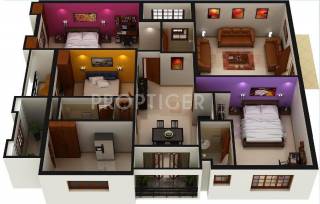 Man Imperial Square (3BHK+3T (1,867 sq ft) 1867 sq ft)