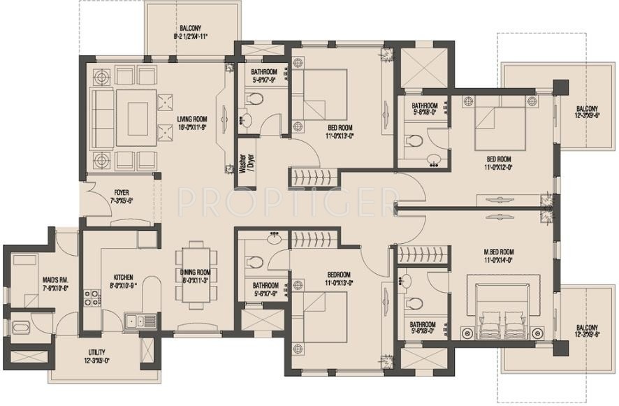 Umang Monsoon Breeze (4BHK+4T (2,158 sq ft) 2158 sq ft) Umang Monsoon Breeze (4BHK+4T (2,158 sq ft) 2158 sq ft)