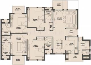 Umang Monsoon Breeze (4BHK+4T (2,220 sq ft) 2220 sq ft)