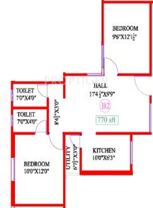 Antony Trend (2BHK+2T (770 sq ft) 770 sq ft)