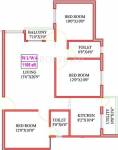 Antony Park Wood 2 (3BHK+2T (1,165 sq ft) 1165 sq ft) Antony Park Wood 2 (3BHK+2T (1,165 sq ft) 1165 sq ft)