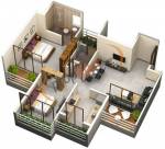 Sky Radhe Krishna (2BHK+2T (1,005 sq ft) 1005 sq ft)
