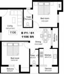 Majestic Swastik (2BHK+2T (1,106 sq ft) 1106 sq ft)