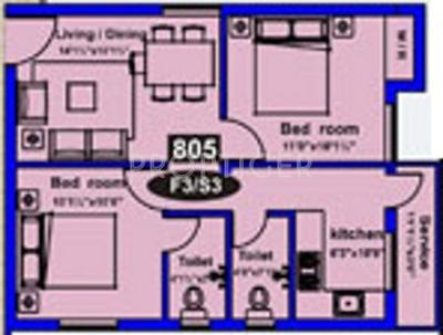 Mehta Swaram And Swapnam (2BHK+2T (805 sq ft) 805 sq ft) Mehta Swaram And Swapnam (2BHK+2T (805 sq ft) 805 sq ft)