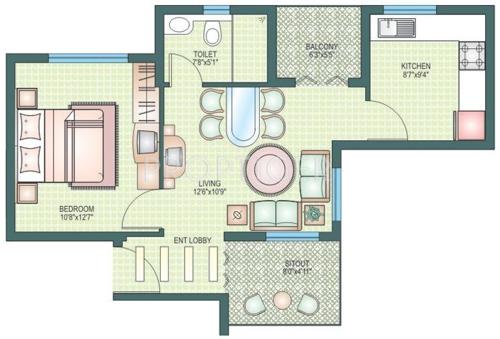 Duo Duo Harmony (1BHK+1T (750 sq ft) 750 sq ft)