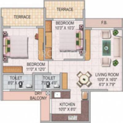 Akshar Greystone (2BHK+2T (1,205 sq ft) 1205 sq ft) Akshar Greystone (2BHK+2T (1,205 sq ft) 1205 sq ft)