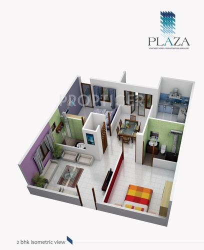 Heritage Plaza (2BHK+2T (1,310 sq ft) 1310 sq ft)