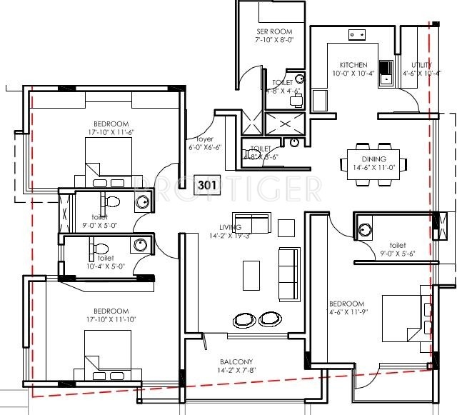 Kay Arr And Co The Mayfair (3BHK+4T (2,200 sq ft) Servant Room 2200 sq ft) Kay Arr And Co The Mayfair (3BHK+4T (2,200 sq ft) Servant Room 2200 sq ft)