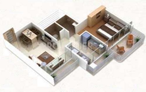 5P Manohar Shreeji Nirvana (1BHK+1T (650 sq ft) 650 sq ft)