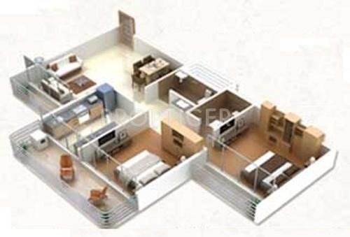 5P Manohar Shreeji Nirvana (2BHK+2T (950 sq ft) 950 sq ft)