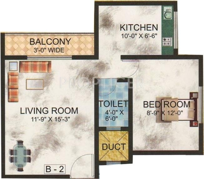 Tirupati Swarna Kalash (1BHK+1T (645 sq ft) 645 sq ft)