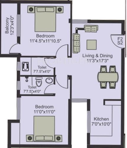 Poomalai Hiranya (2BHK+2T (932 sq ft) 932 sq ft)