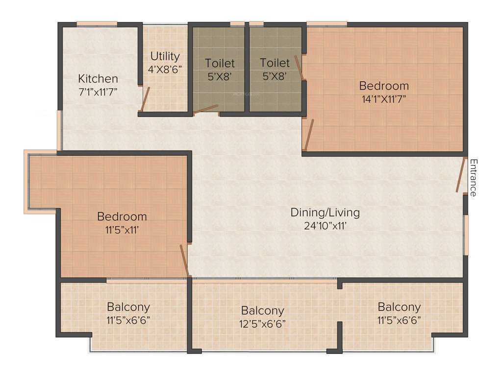 BPR Pearl Celestial (2BHK+2T (1,502 sq ft) 1502 sq ft)
