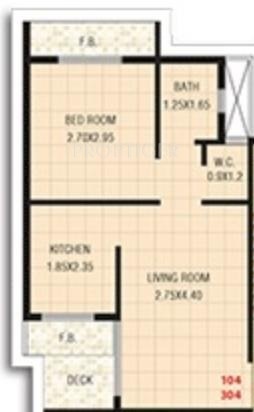 Satyam Samruddhi Apartment (1BHK+1T (555 sq ft) 555 sq ft)