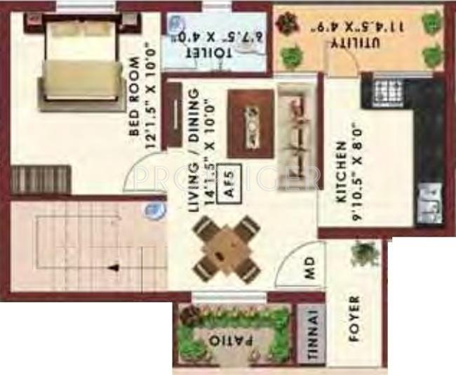 Colorhomes Color Fields (3BHK+3T (1,440 sq ft) 1440 sq ft)