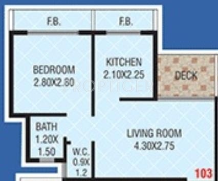 Satyam Sadguru Apartment (1BHK+1T (615 sq ft) 615 sq ft)