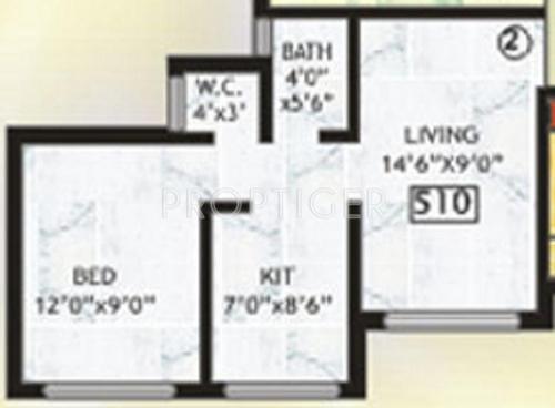 Swastik Viva Swastik Gardens (1BHK+1T (510 sq ft) 510 sq ft)