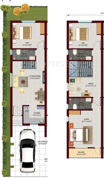 Annai Aaradhana 1 (3BHK+3T (1,233 sq ft) 1233 sq ft)