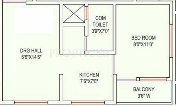 Milestone Vrindavan Park (1BHK+1T (500 sq ft) 500 sq ft)