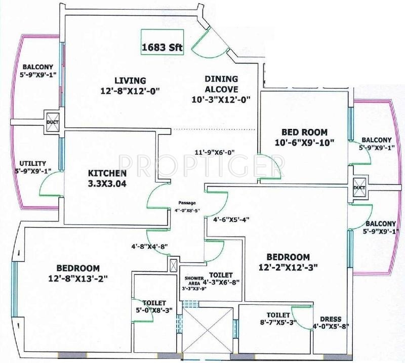 Valmark Regency Pinnacle Heights (3BHK+3T (1,683 sq ft) 1683 sq ft) Valmark Regency Pinnacle Heights (3BHK+3T (1,683 sq ft) 1683 sq ft)