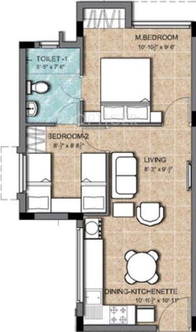 KG Earth Homes (2BHK+1T (575 sq ft) 575 sq ft)