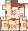 KBD Aurelia (3BHK+3T (1,600 sq ft) 1600 sq ft)