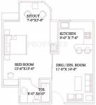 Dreamland Royal Heritage (1BHK+1T (514 sq ft) 514 sq ft)