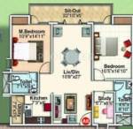 Myhna Heights (2BHK+2T (1,313 sq ft) + Study Room 1313 sq ft) Myhna Heights (2BHK+2T (1,313 sq ft) + Study Room 1313 sq ft)