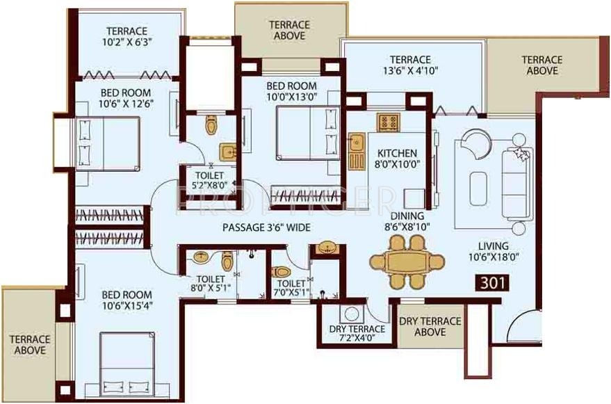 Sukhwani Empire Square (3BHK+3T (1,547 sq ft) 1547 sq ft)