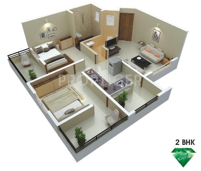Gawade Emerald Phase II (2BHK+2T (865 sq ft) 865 sq ft) Gawade Emerald Phase II (2BHK+2T (865 sq ft) 865 sq ft)