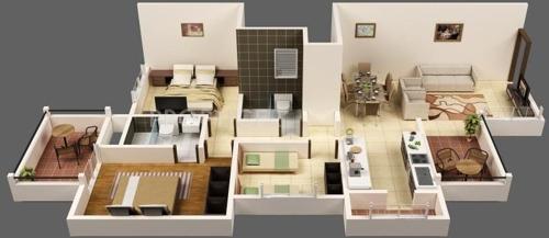 Swastik Amrai (2BHK+2T (1,053 sq ft) 1053 sq ft)