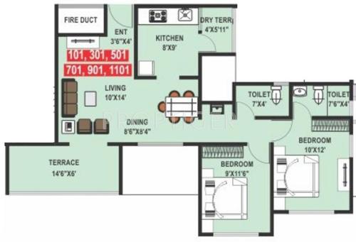 Sai Bhargav Nath Infra Abalone (2BHK+2T (959 sq ft) 959 sq ft) Sai Bhargav Nath Infra Abalone (2BHK+2T (959 sq ft) 959 sq ft)