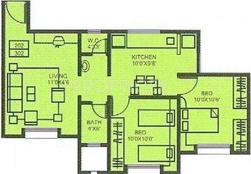 Swasti Shilp (2BHK+2T (760 sq ft) 760 sq ft) Swasti Shilp (2BHK+2T (760 sq ft) 760 sq ft)