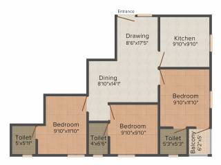 Nila Indeevaram (3BHK+3T (1,112 sq ft) 1112 sq ft)
