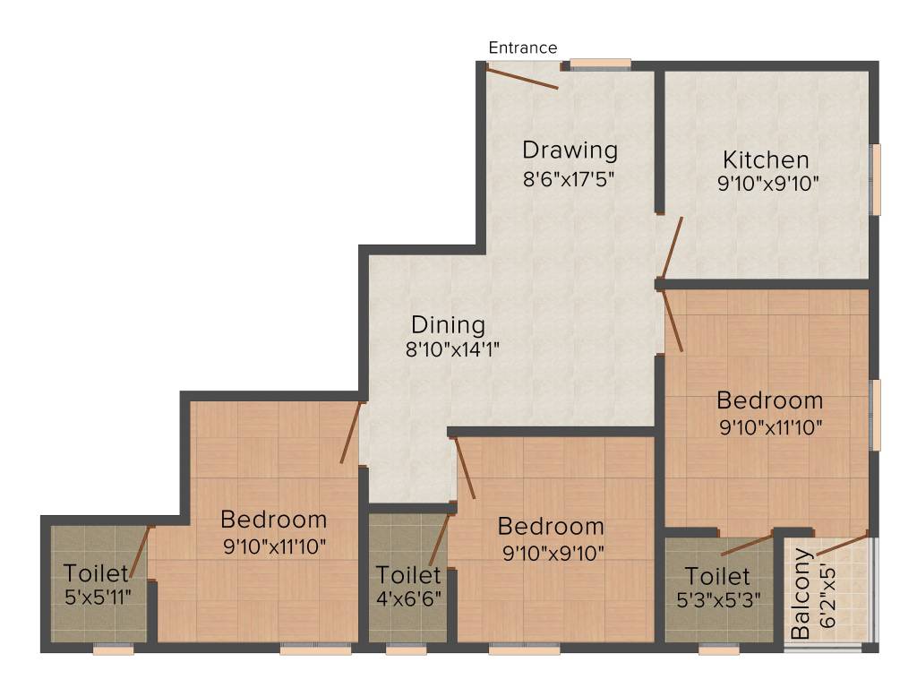 Nila Indeevaram (3BHK+3T (1,112 sq ft) 1112 sq ft)
