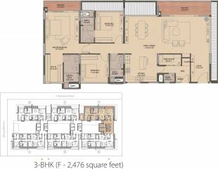 Olympia Good Wood Residence (3BHK+3T (2,476 sq ft) + Servant Room 2476 sq ft)