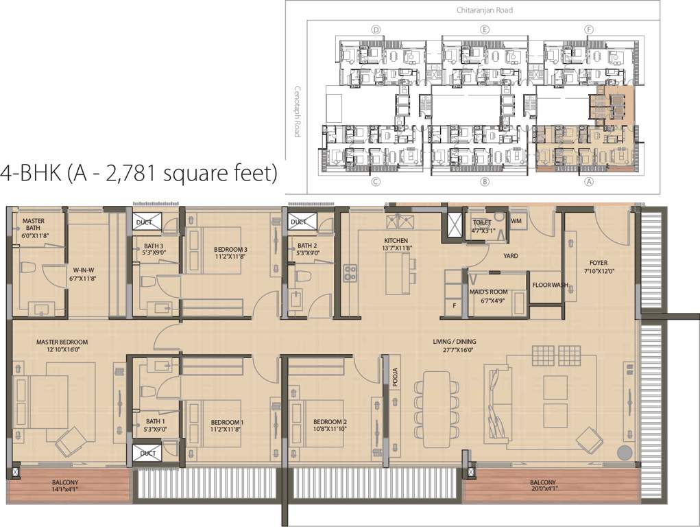 Olympia Good Wood Residence (4BHK+4T (2,781 sq ft) + Servant Room 2781 sq ft)