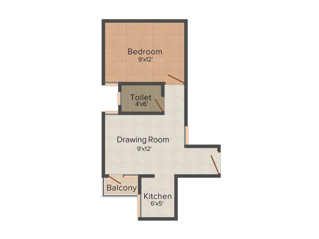 Arsh Green Heights (1BHK+1T (480 sq ft) 480 sq ft)