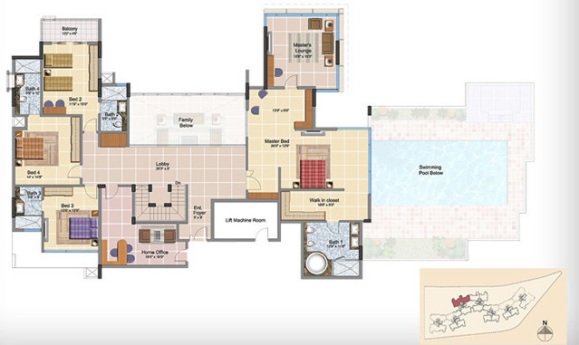  neptunes courtyard Floor Plan Upper Level Floor